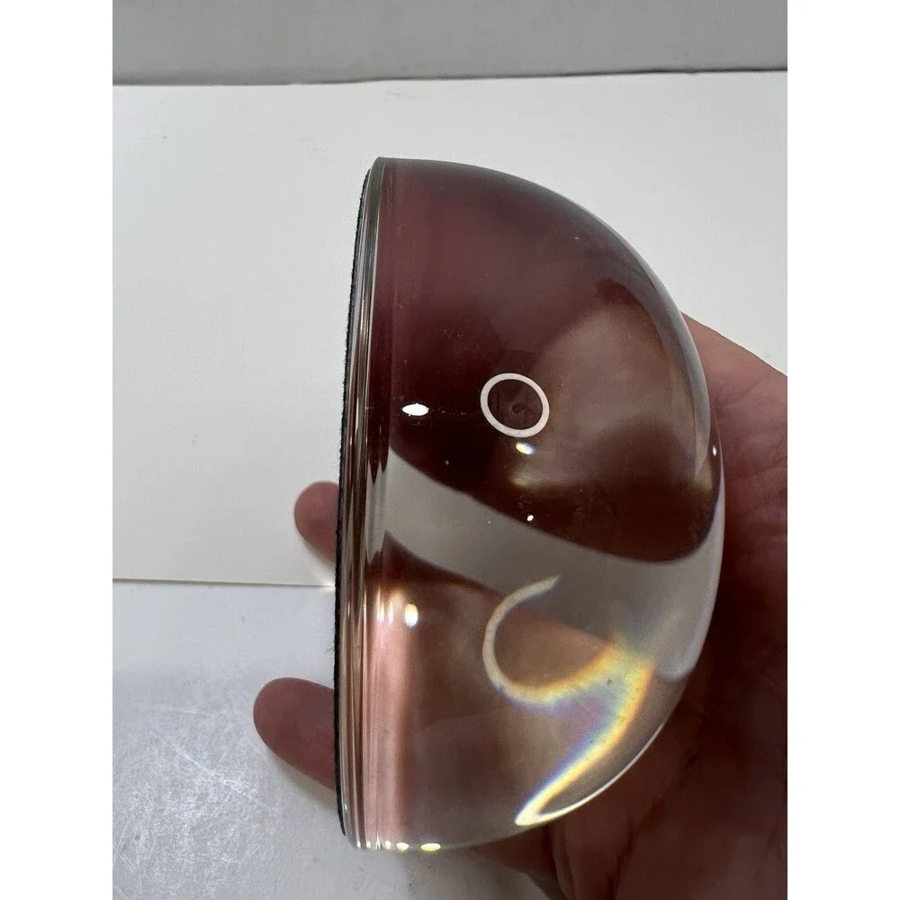 Punch Studio Crystal Letter R Monogram Paperweight France 3.5